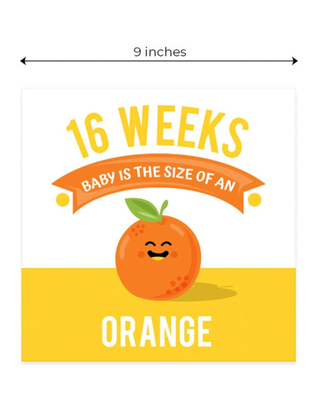 Tarjetas de Hitos de Embarazo Canopy Street - 18 Piezas 22.86 cm