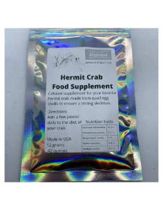 Alimento Orgánico para Cangrejos Ermitaños Undique - Con Cáscaras de Huevo de Codorniz