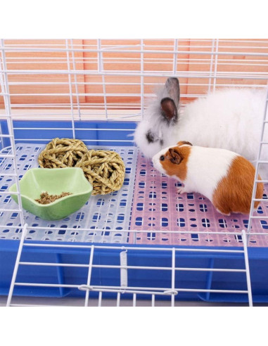 15PCS Juguetes de Bola de Hierba Natural para Mascotas 7.1cm