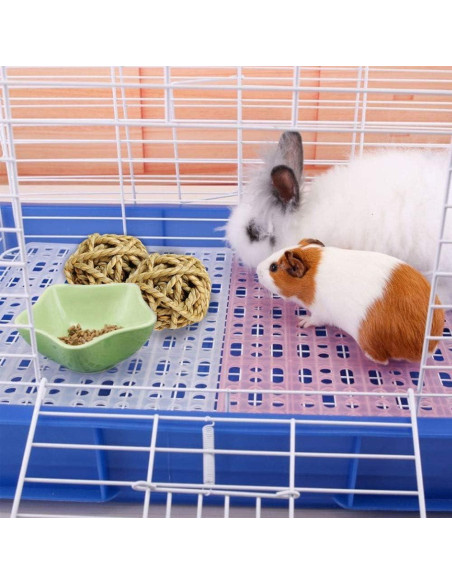 15PCS Juguetes de Bola de Hierba Natural para Mascotas 7.1cm