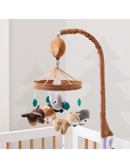 Móvil de Cuna Musical The Peanutshell - 12 Canciones, Madera Móvil de Cuna Musical The Peanutshell - 12 Canciones, Madera