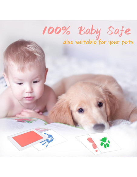 Kit de Huellas de Bebé Clean Touch 4 Paquetes Sin Tinta