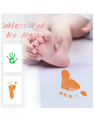 Kit de Huellas de Bebé Clean Touch 4 Paquetes Sin Tinta