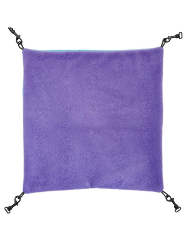 Hamaca Grande MidWest para Mascotas 44.5x44.5 cm Púrpura/Turquesa