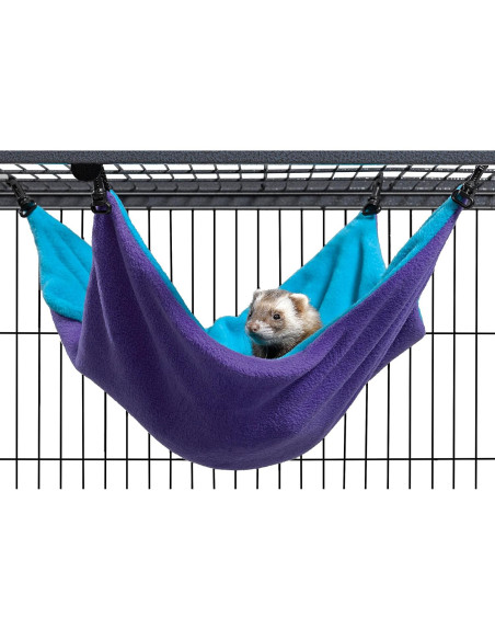 Hamaca Grande MidWest para Mascotas 44.5x44.5 cm Púrpura/Turquesa Hamaca Grande MidWest para Mascotas 44.5x44.5 cm Púrpura/Turquesa