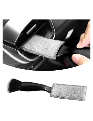 Cepillo de Doble Cabeza Kutyun para Limpieza de Autos Negro