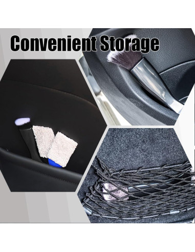 Cepillo de Doble Cabeza Kutyun para Limpieza de Autos Negro