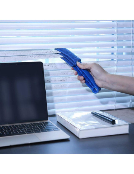 Limpiador de Persianas WELANGBN con 3 Mangas de Microfibra