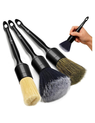 Juego de Cepillos para Detallado de Automóviles YmBest - 3 Piezas