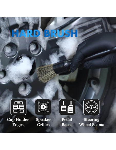 Juego de Cepillos para Detallado de Automóviles YmBest - 3 Piezas Juego de Cepillos para Detallado de Automóviles YmBest - 3 Piezas