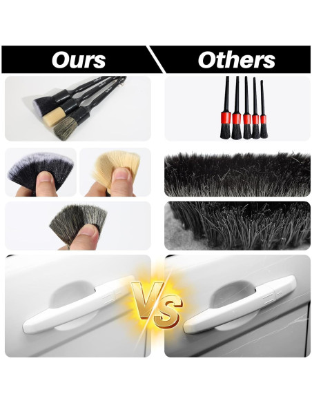 Juego de Cepillos para Detallado de Automóviles YmBest - 3 Piezas Juego de Cepillos para Detallado de Automóviles YmBest - 3 Piezas