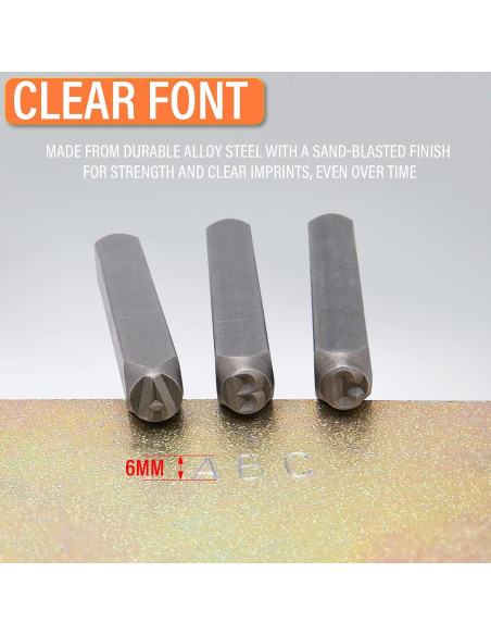 Juego de Troqueles de Letras y Números LEIMO KPARTS 36PC