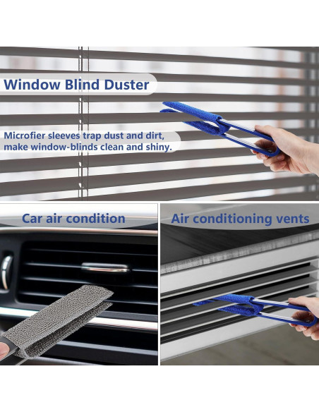 Limpiador de Persianas Dimeho 4 Pcs Microfibra Lavable