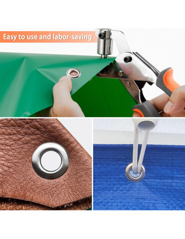 Kit de herramientas para ojales IMLIKE con 500 ojales 10mm