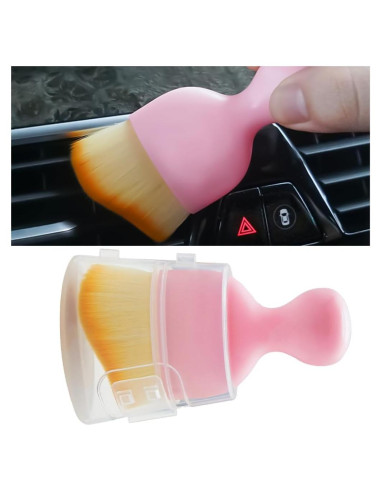 Cepillo de Limpieza para Auto LKAHG Rosa, Diseño Curvado