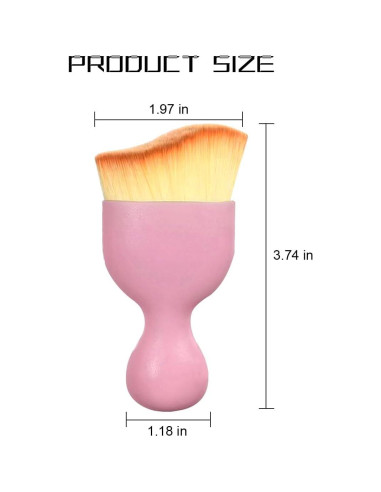 Cepillo de Limpieza para Auto LKAHG Rosa, Diseño Curvado