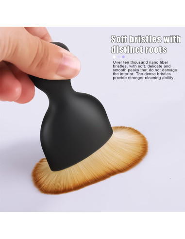 Cepillo de Limpieza para Auto LKAHG Rosa, Diseño Curvado