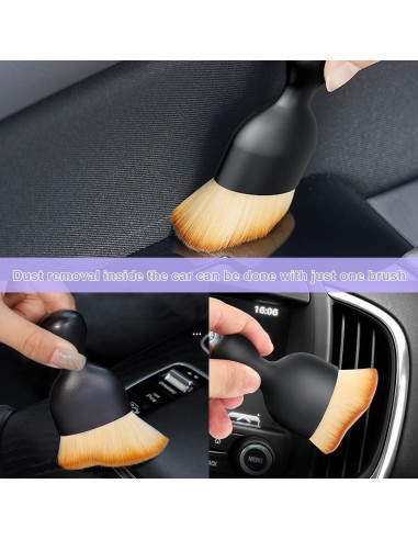 Cepillo de Limpieza para Auto LKAHG Rosa, Diseño Curvado