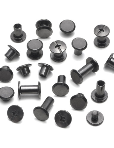110 Sets Tornillos Chicago Yoranyo para Artesanías de Cuero