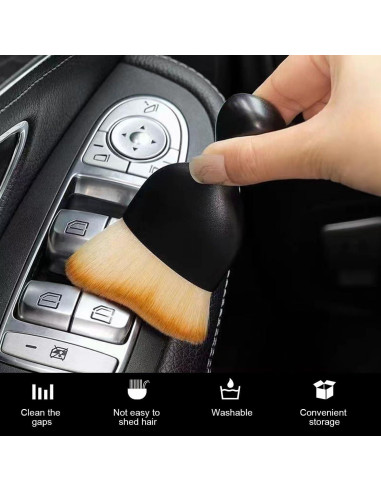 Cepillo de Limpieza para Auto LKAHG Rosa, Diseño Curvado