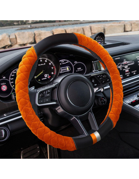 Funda de Volante Universal Cxtiy de Piel Esponjosa 38cm