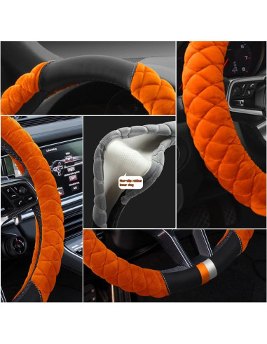 Funda de Volante Universal Cxtiy de Piel Esponjosa 38cm