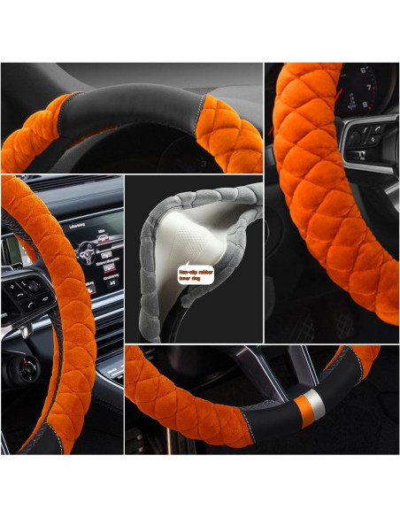 Funda de Volante Universal Cxtiy de Piel Esponjosa 38cm