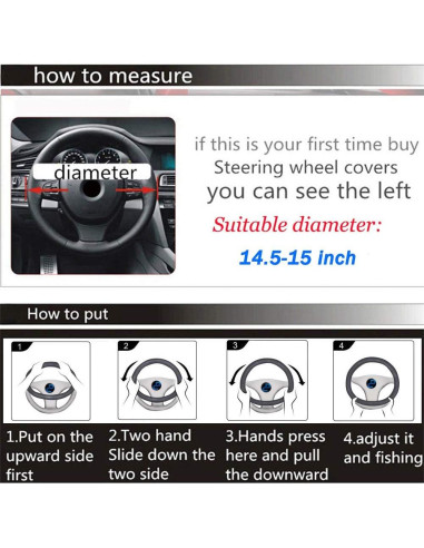 Funda de Volante Universal Cxtiy de Piel Esponjosa 38cm