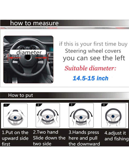 Funda de Volante Universal Cxtiy de Piel Esponjosa 38cm