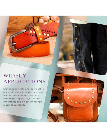 Kit de Remaches y Arandelas de Cobre 38 Piezas Swpeet