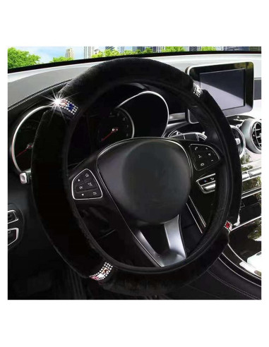 Cubierta de Volante ZHOL de Peluche con Cristales 37-38 cm