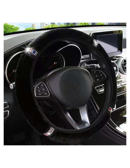 Cubierta de Volante ZHOL de Peluche con Cristales 37-38 cm