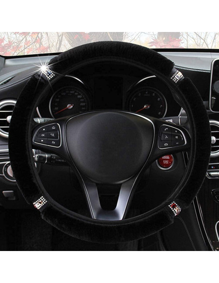 Cubierta de Volante ZHOL de Peluche con Cristales 37-38 cm