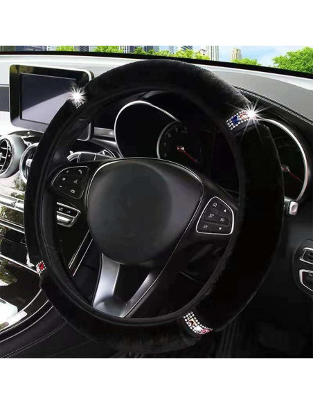 Cubierta de Volante ZHOL de Peluche con Cristales 37-38 cm