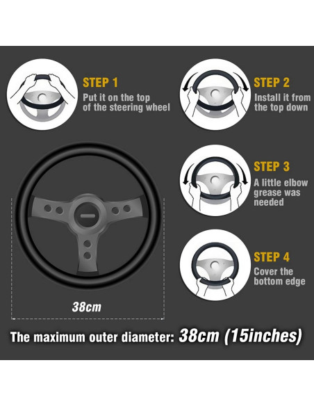 Cubierta de Volante ZHOL de Peluche con Cristales 37-38 cm