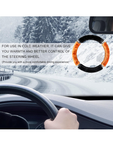 Cubierta de Volante Fluffy DXNQ 38 cm Naranja con Brillo