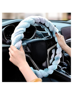 Cubierta de Volante Seeyoo de Peluche Antideslizante 36.83-38.1 cm