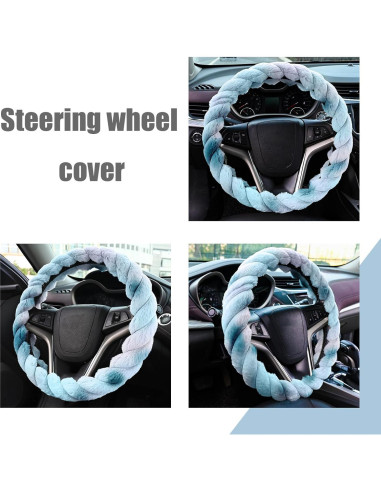 Cubierta de Volante Seeyoo de Peluche Antideslizante 36.83-38.1 cm