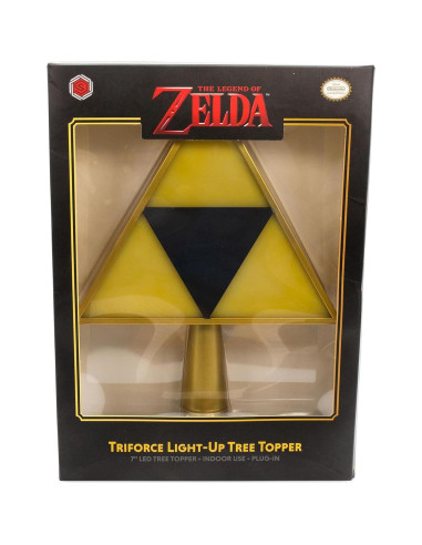 Adorno de Punta de Árbol La Leyenda de Zelda Triforce LED 17.78 cm