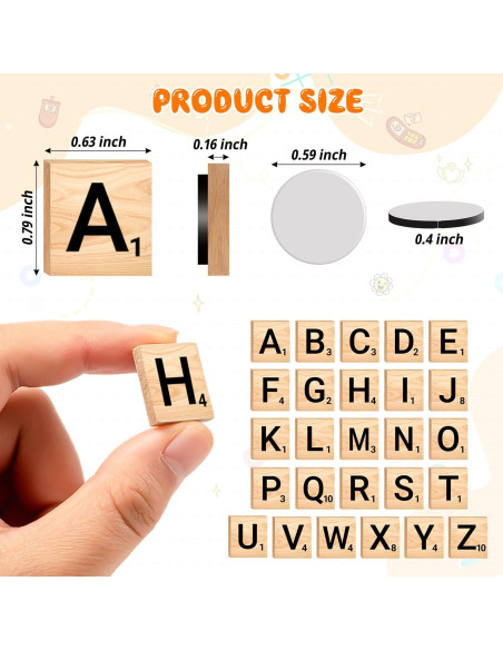 150 Letras Magnéticas de Madera JMZYJZH para Refrigerador 150 Letras Magnéticas de Madera JMZYJZH para Refrigerador