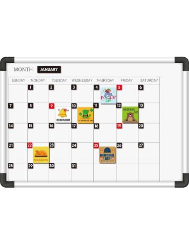 Números y Meses Magnéticos Doble Cara Magrooyar 1.4 cm