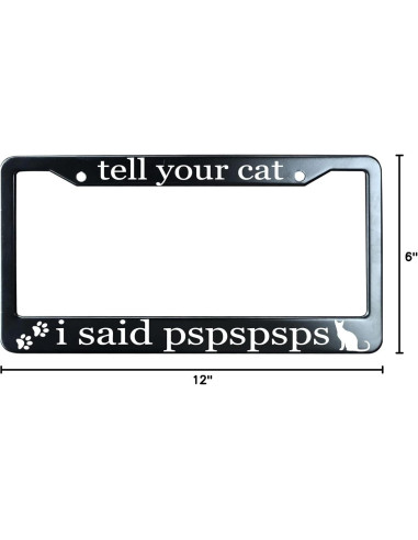 Marco de Matrícula URCustomPro Negro Mate 30.48x15.24 cm