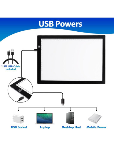 Almohadilla de Luz LED A4 Dorhui con Herramientas de Vinilo