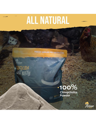 Baño de Polvo Natural para Pollos Reliant Pet 3.18 kg