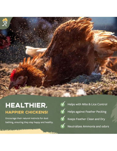 Baño de Polvo Natural para Pollos Reliant Pet 3.18 kg