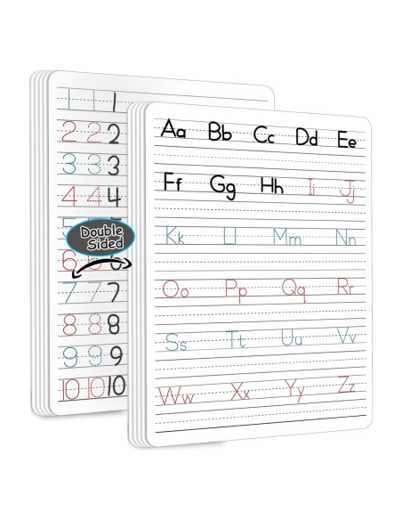 24 Piezas Cartón Práctica Escritura Doble Cara Naozinebi 30x22cm