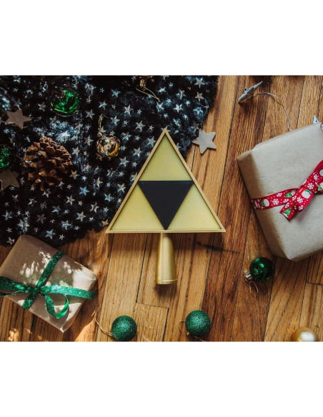 Adorno de Punta de Árbol La Leyenda de Zelda Triforce LED 17.78 cm