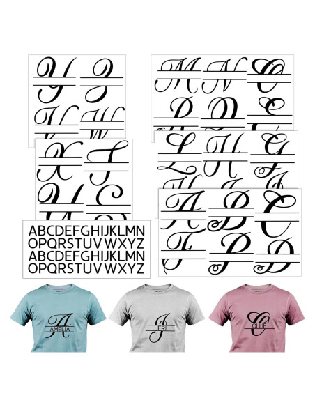 Pegatinas de Letras Planas Glenmal para Transferencia de Calor Pegatinas de Letras Planas Glenmal para Transferencia de Calor