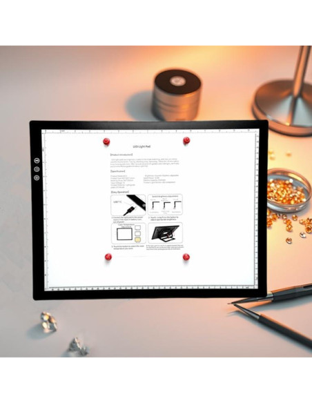 Tableta de Luz A3 YUZAMOOR Recargable Inalámbrica 12000 Lux