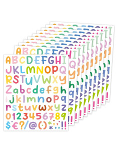 Calcomanías de Letras y Números Dizdkizd - 800 Piezas 2.54 cm
